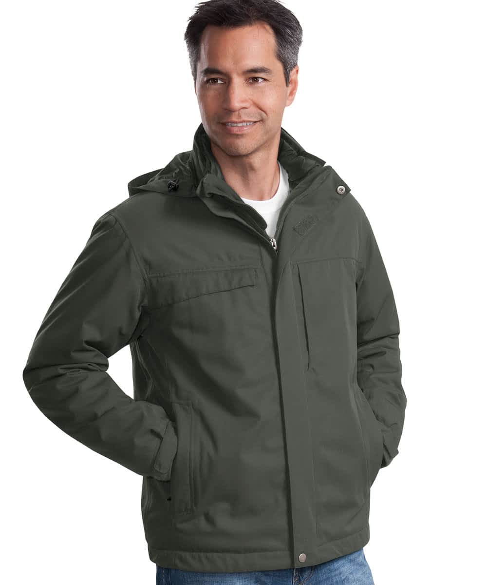 3-in-1 Herringbone Jacket For Short Men - Spruce - FORtheFIT.com