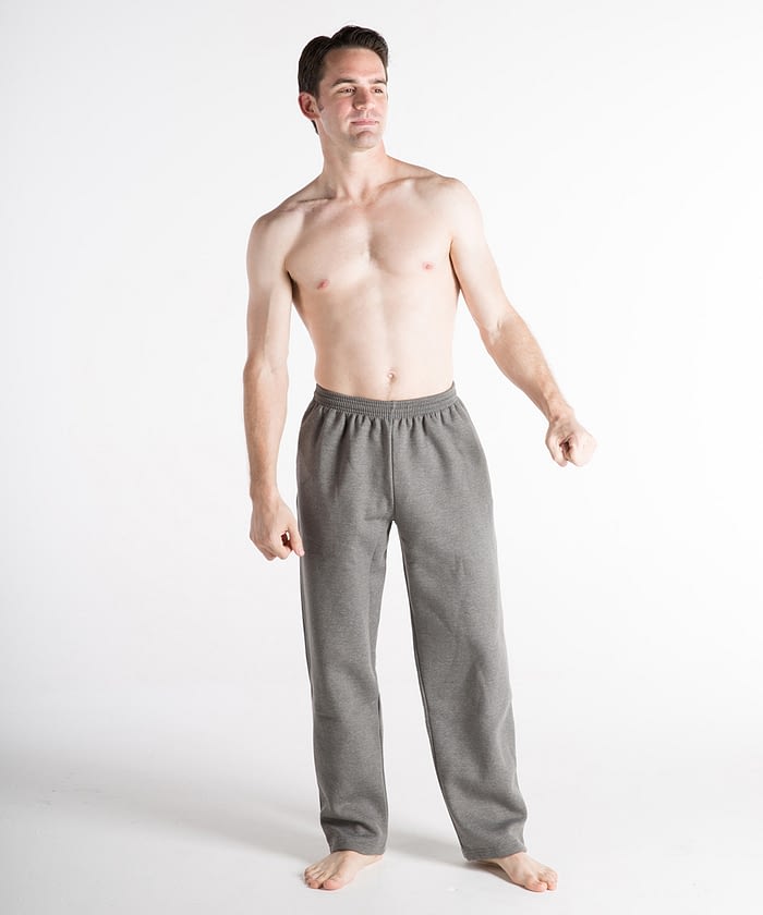 Classic Fit Fleece Athletic Pants For Short Men - Graphite - FORtheFIT.com