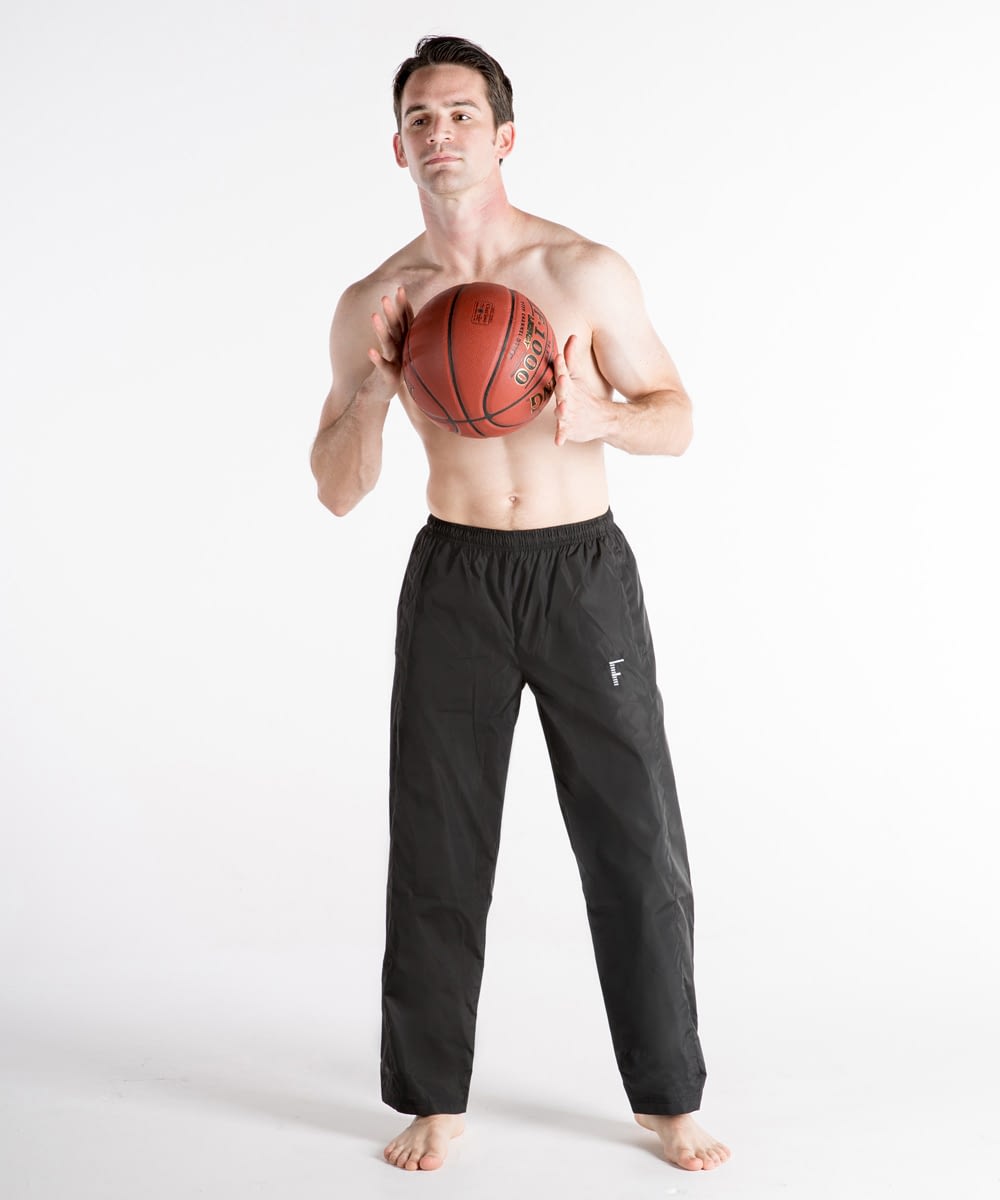 Athletic Zipper-Bottom Track Pants For Tall Men - Black - FINAL SALE ...