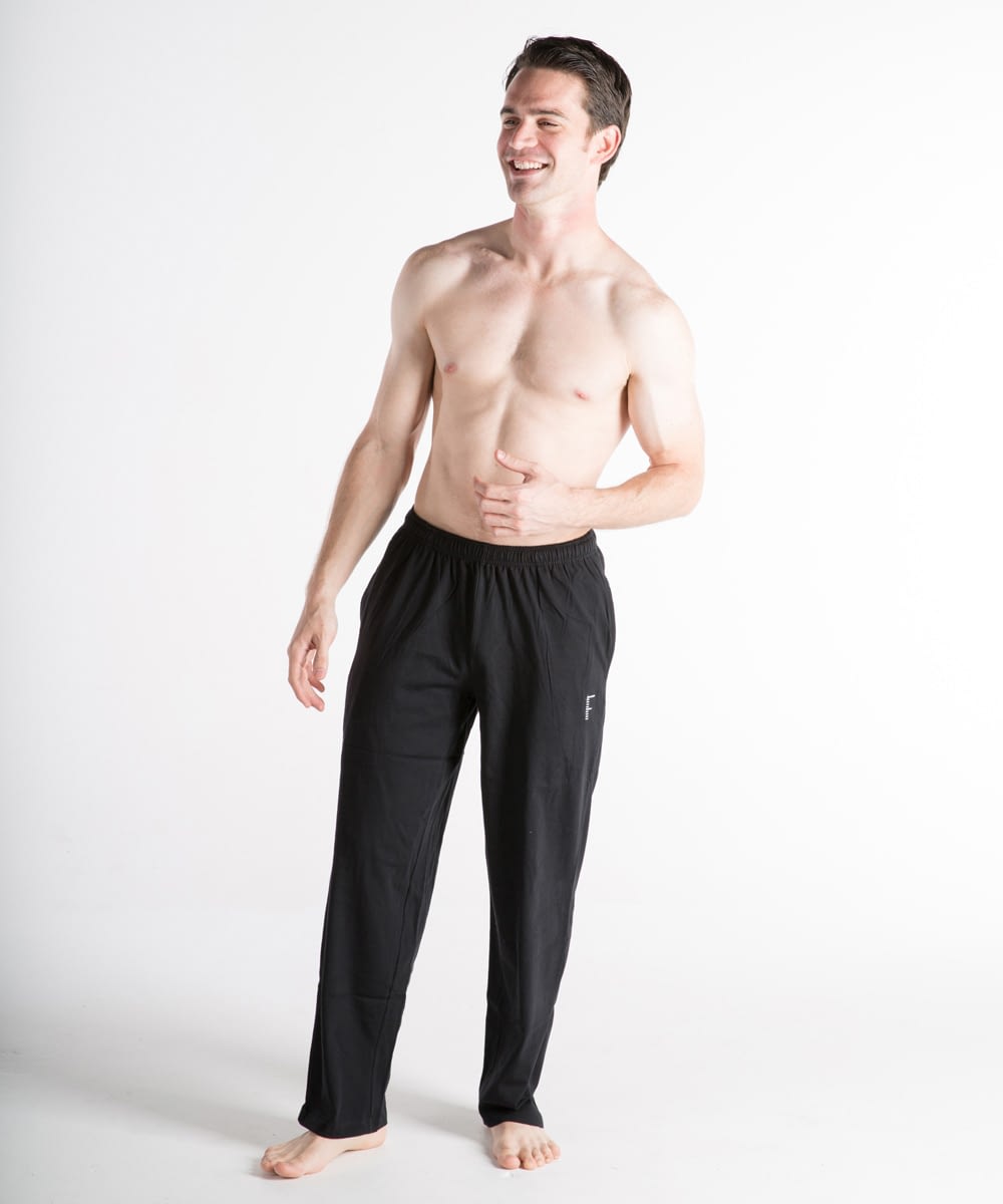 Jersey Athletic Pants For Tall Men - Classic Fit - Black - FORtheFIT.com